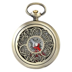 vintage bronze survival compass portable outdoor hiking navigation tool