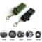 Outdoor Survival Whistle With Compass Light Emergency Multi Tool Keychain 1