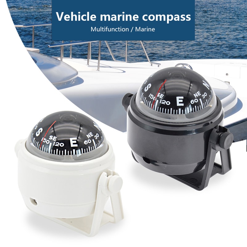 Marine Boat Compass with Adjustable Mount Clear Display Navigation Tool