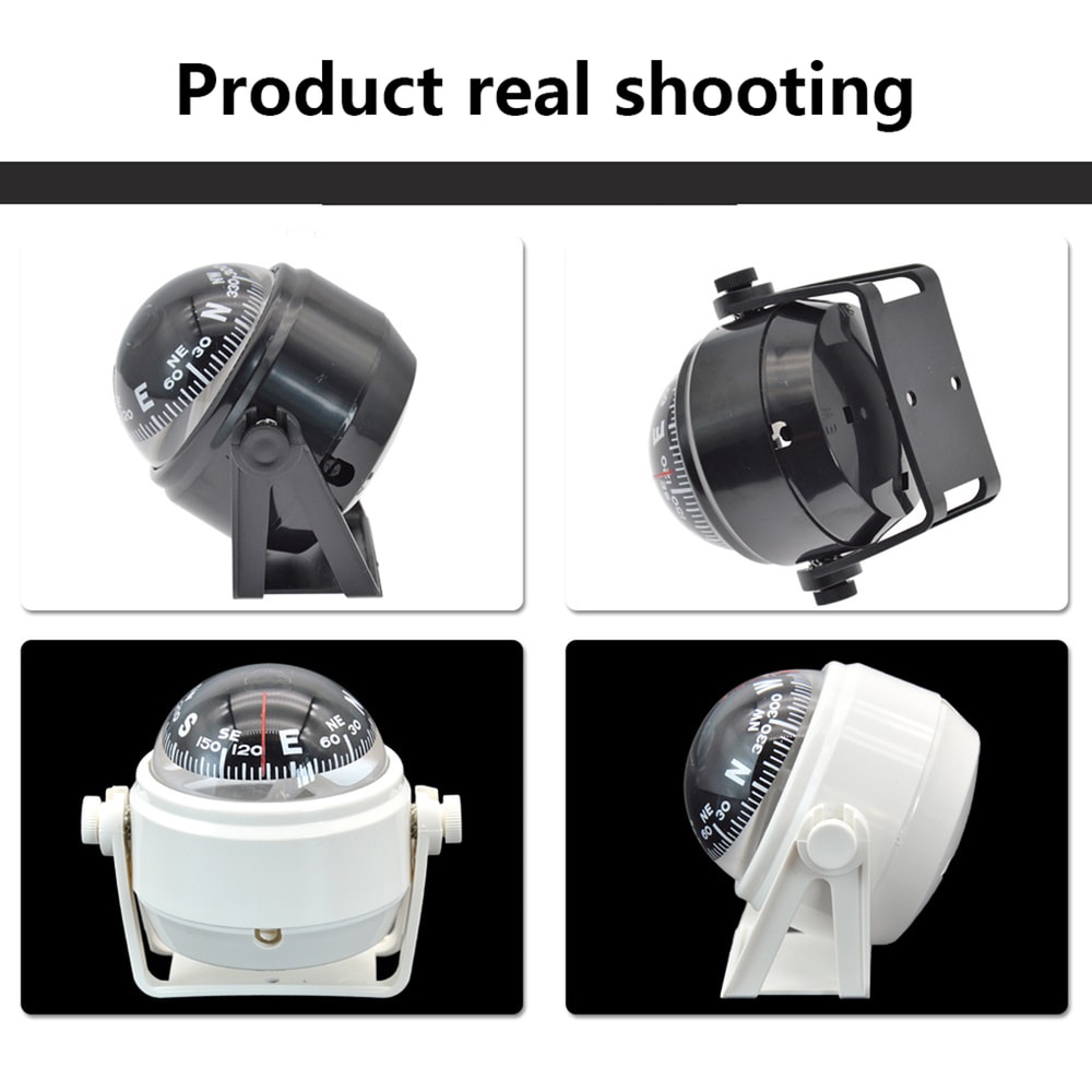Marine Boat Compass with Adjustable Mount Clear Display Navigation Tool