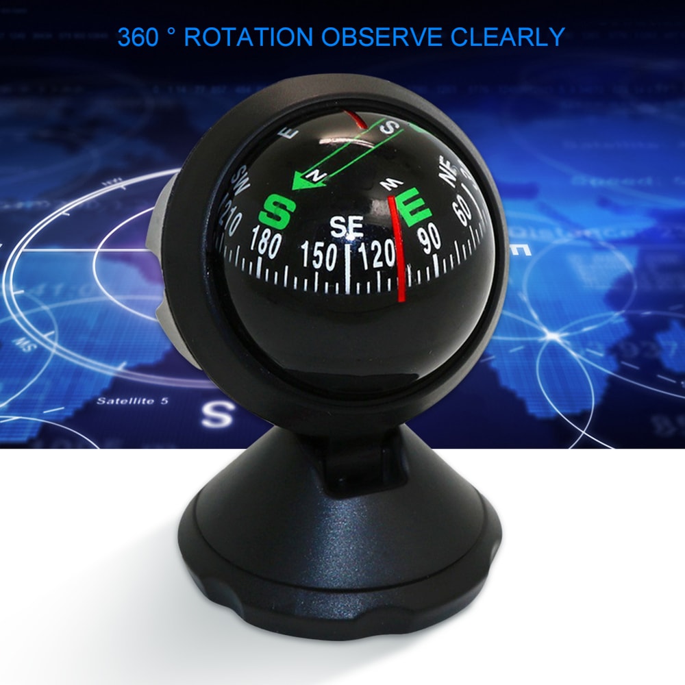 Mini Dash Mount Pocket Compass for Car and Outdoor Navigation