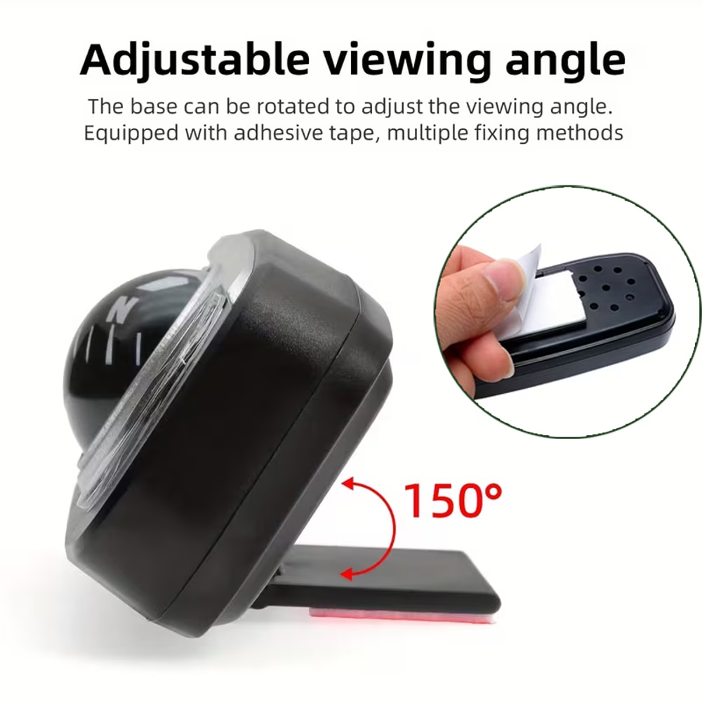 High Precision Dashboard Compass Thermometer Hygrometer Car Decor 1