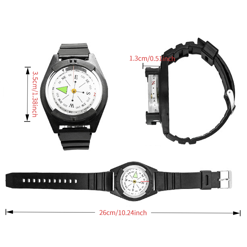 Wrist Compass Watch For Hiking Camping And Survival Navigation Tool 3