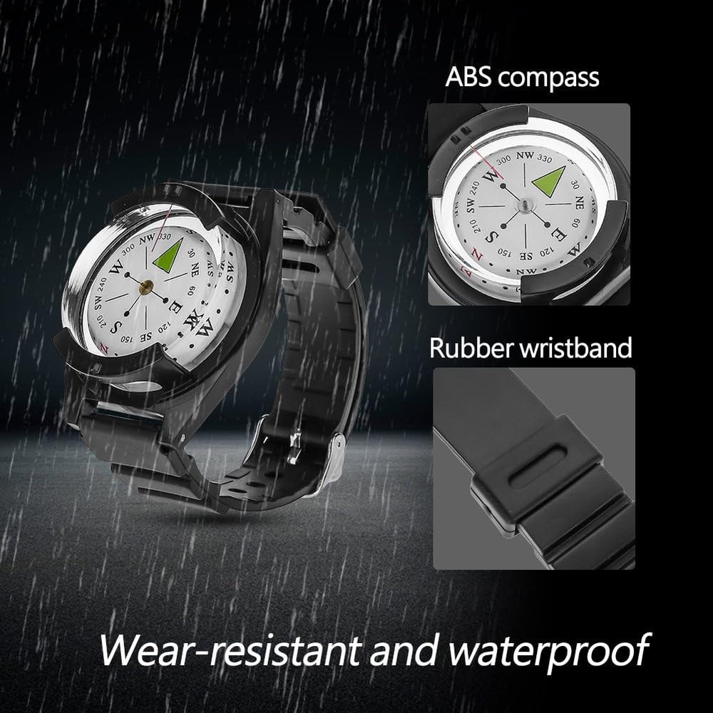 Wrist Compass Watch For Hiking Camping And Survival Navigation Tool 4