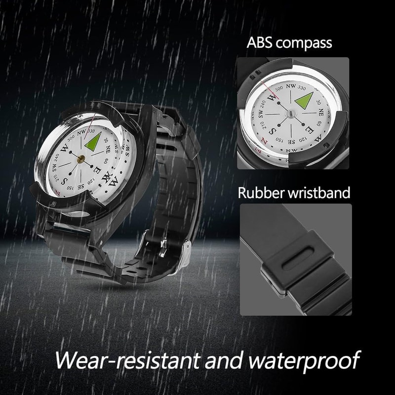 Wrist Compass Watch For Hiking Camping And Survival Navigation Tool 4
