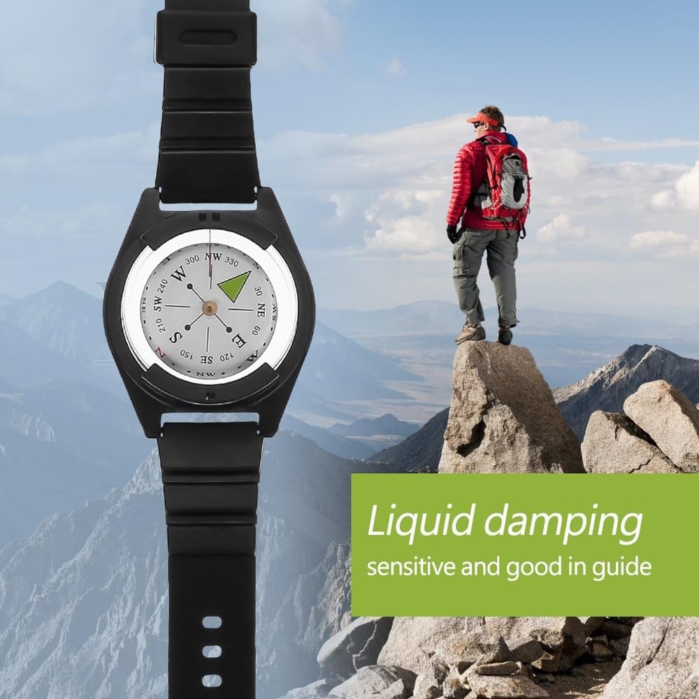 Wrist Compass Watch For Hiking Camping And Survival Navigation Tool 5