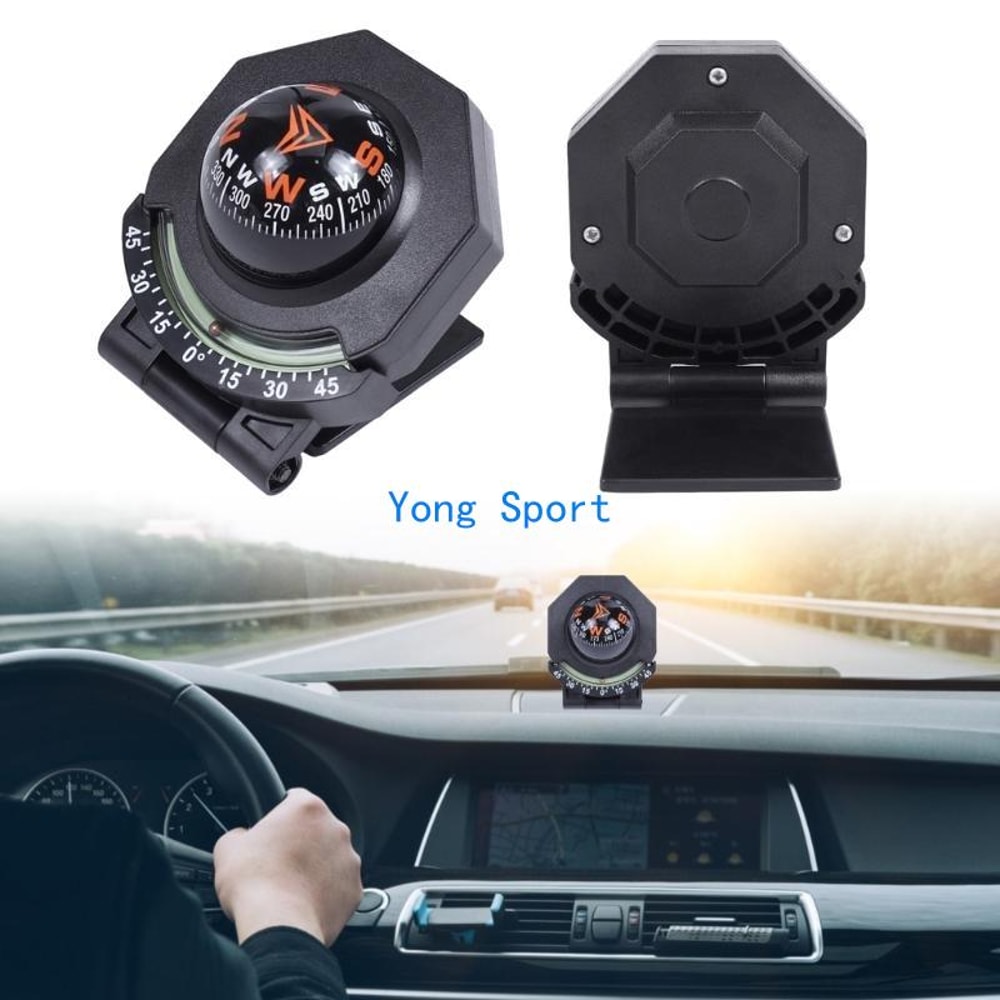 Convenient Glow Automotive Compasses Vehicle Navigation Tool for Outdoor Activities Stay Track