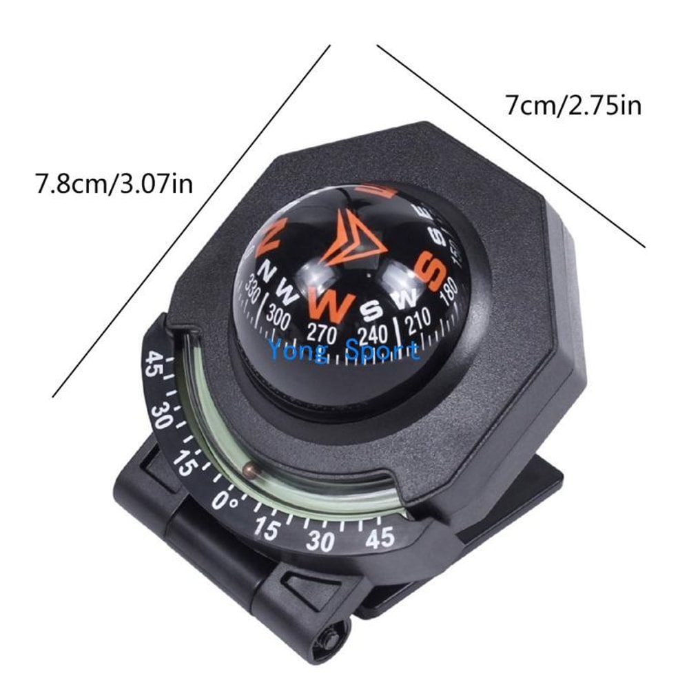 Convenient Glow Automotive Compasses Vehicle Navigation Tool for Outdoor Activities Stay Track