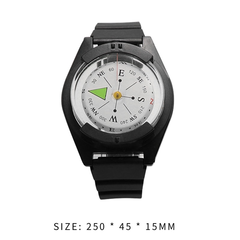 Wrist Compass Watch Survival Bracelet Outdoor EDC Compass Strap For Hiking And Navigation 4