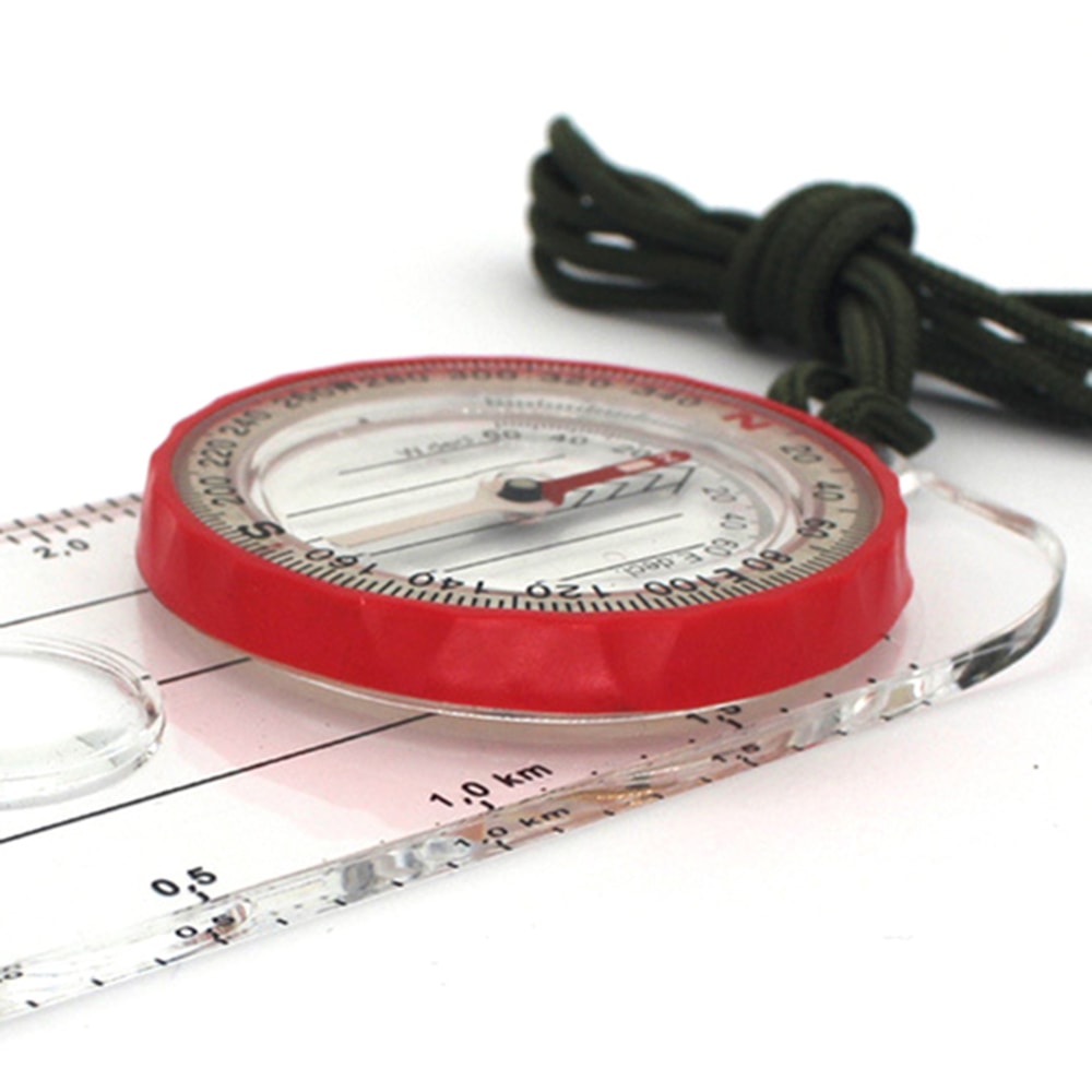 High Accuracy Waterproof Hiking Compass with Luminous Dial Shockproof Outdoor Navigation Tool