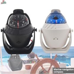 portable dashboard navigation compass ball for car boat with led light and magnetic declination
