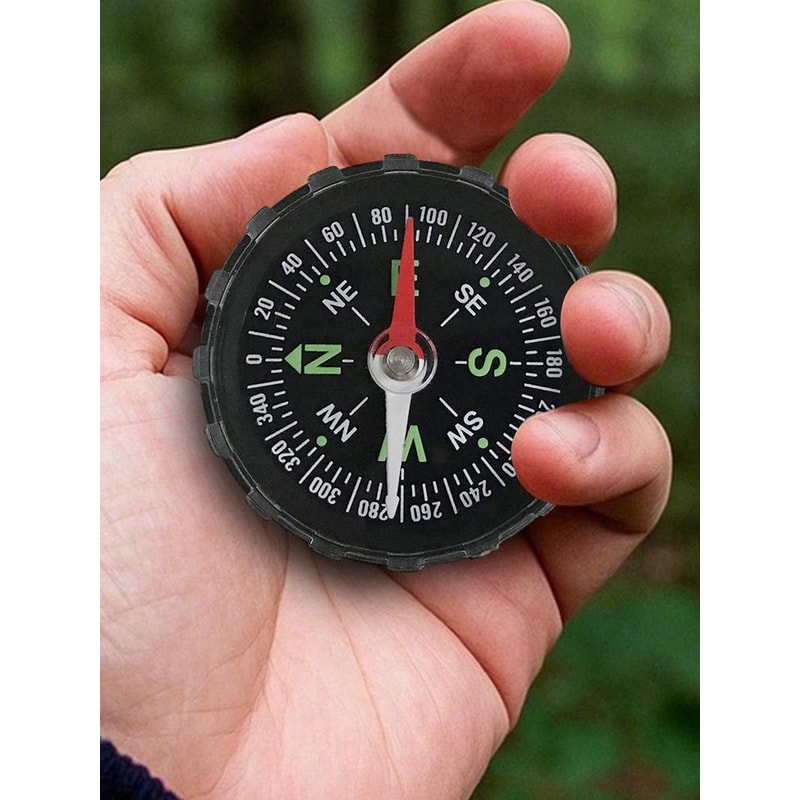 Compact Pocket Hiking Compass with Waterproof Design for Camping Navigation and Survival Use