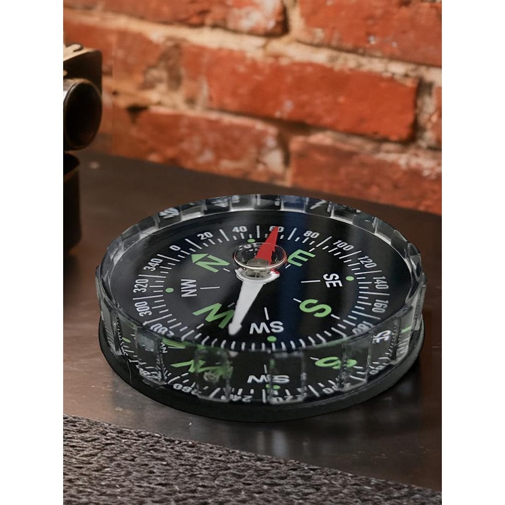 Compact Pocket Hiking Compass with Waterproof Design for Camping Navigation and Survival Use