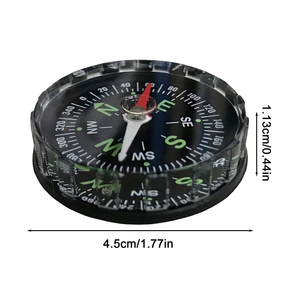 Compact Pocket Hiking Compass with Waterproof Design for Camping Navigation and Survival Use