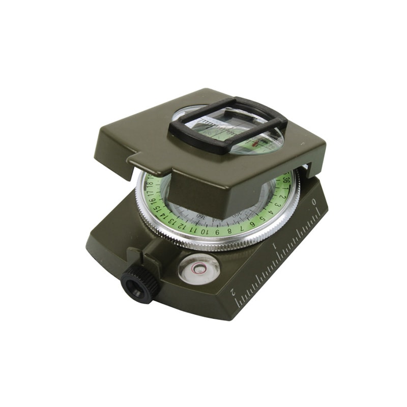 High Precision Military Lensatic Compass Waterproof Hiking Survival Navigation Tool