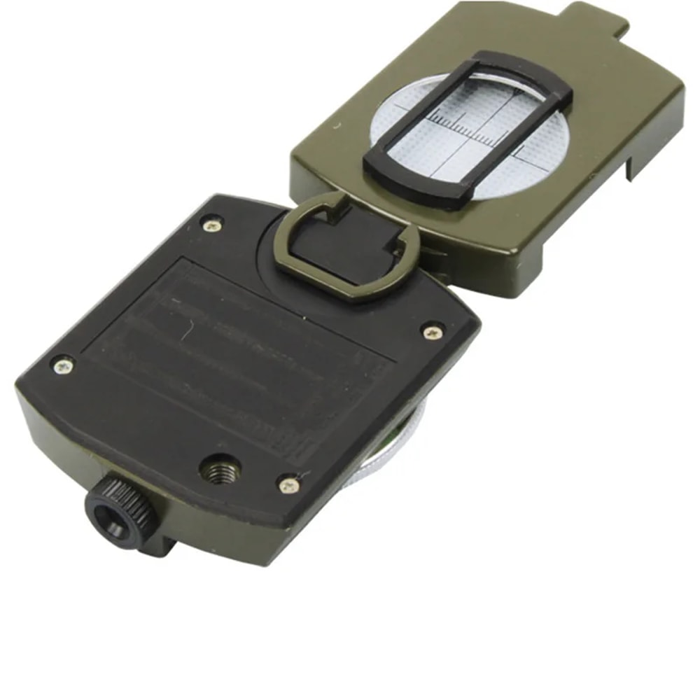 High Precision Military Lensatic Compass Waterproof Hiking Survival Navigation Tool