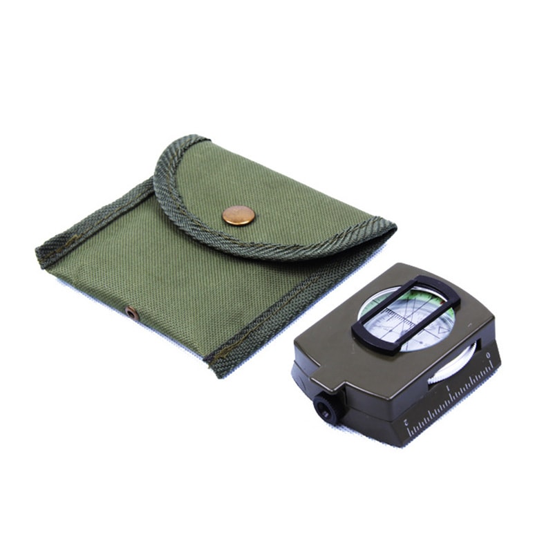 High Precision Military Lensatic Compass Waterproof Hiking Survival Navigation Tool