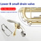 Professional trumpet water key replacement kit with brass instrument spit valve and spring repair set