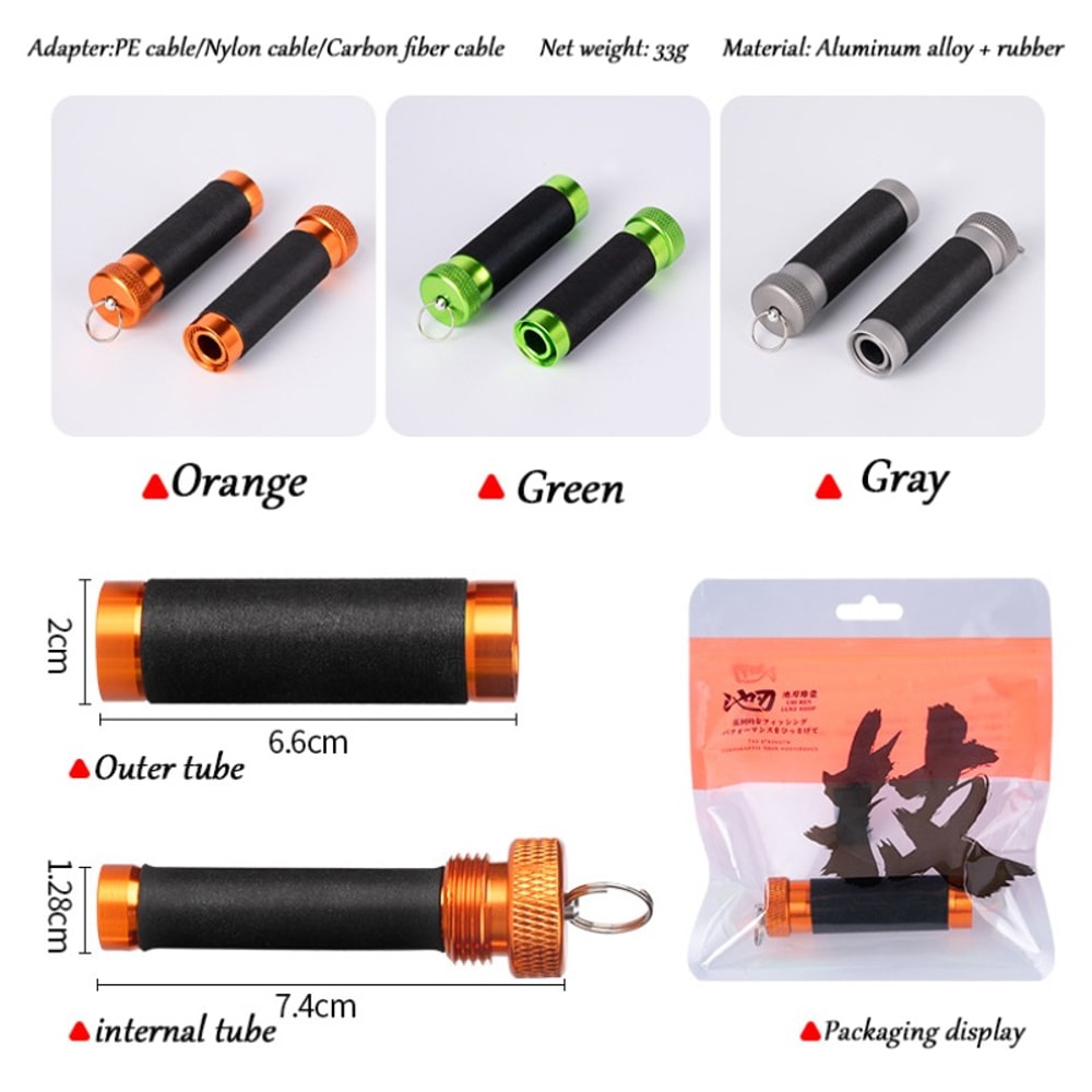 Fishing Line Knot Tying Tool with Anti Slip Pull Wire Rod for Easy Secure Knots