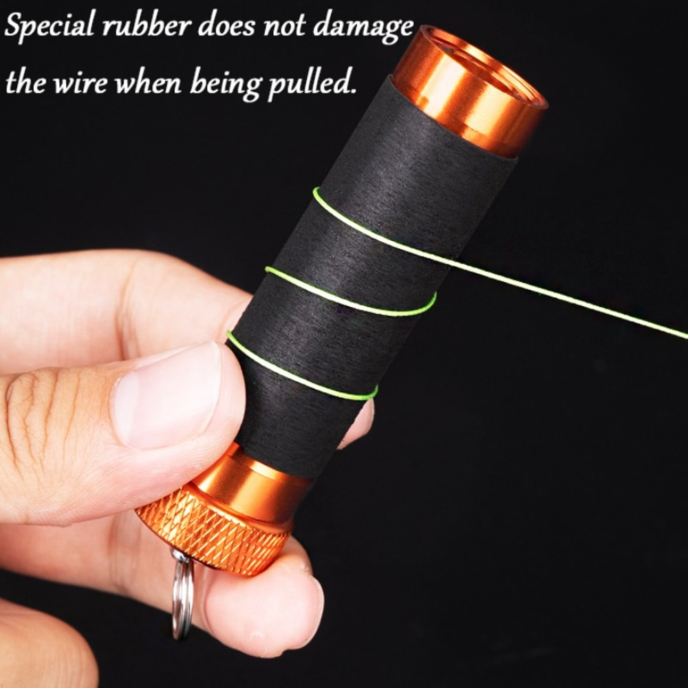 Fishing Line Knot Tying Tool with Anti Slip Pull Wire Rod for Easy Secure Knots