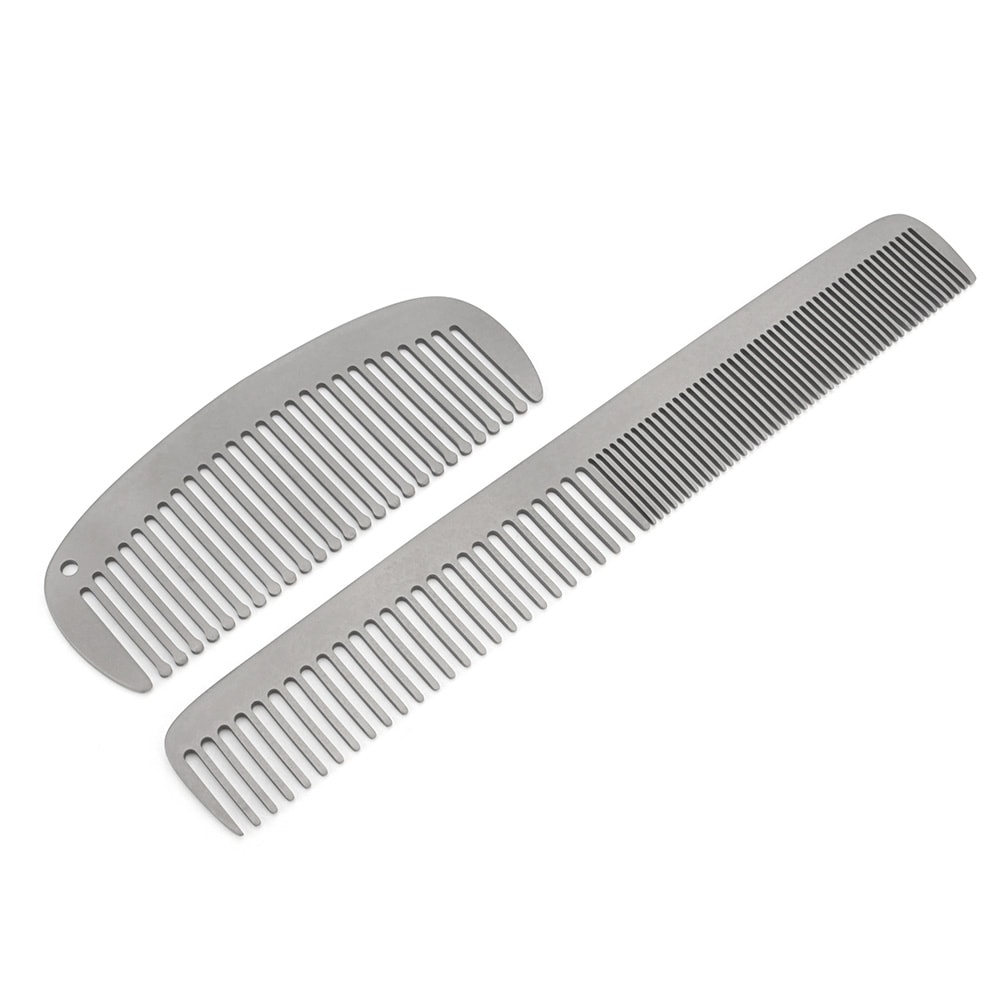 Titanium Alloy Comb Lightweight EDC Comb Outdoor Camping Tool For Travel And Survival 0