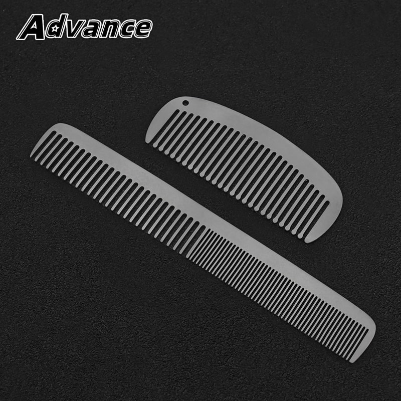 Titanium Alloy Comb Lightweight EDC Comb Outdoor Camping Tool For Travel And Survival 2