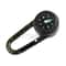 All In One Multifunctional Carabiner Compass Thermometer Keychain Outdoor Survival Clip 3