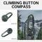Mini Survival Compass Thermometer Keychain for Hiking and Camping Gear