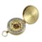 Vintage Brass Pocket Compass for Camping and Hiking Navigation