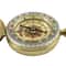 Vintage Brass Pocket Compass for Camping and Hiking Navigation