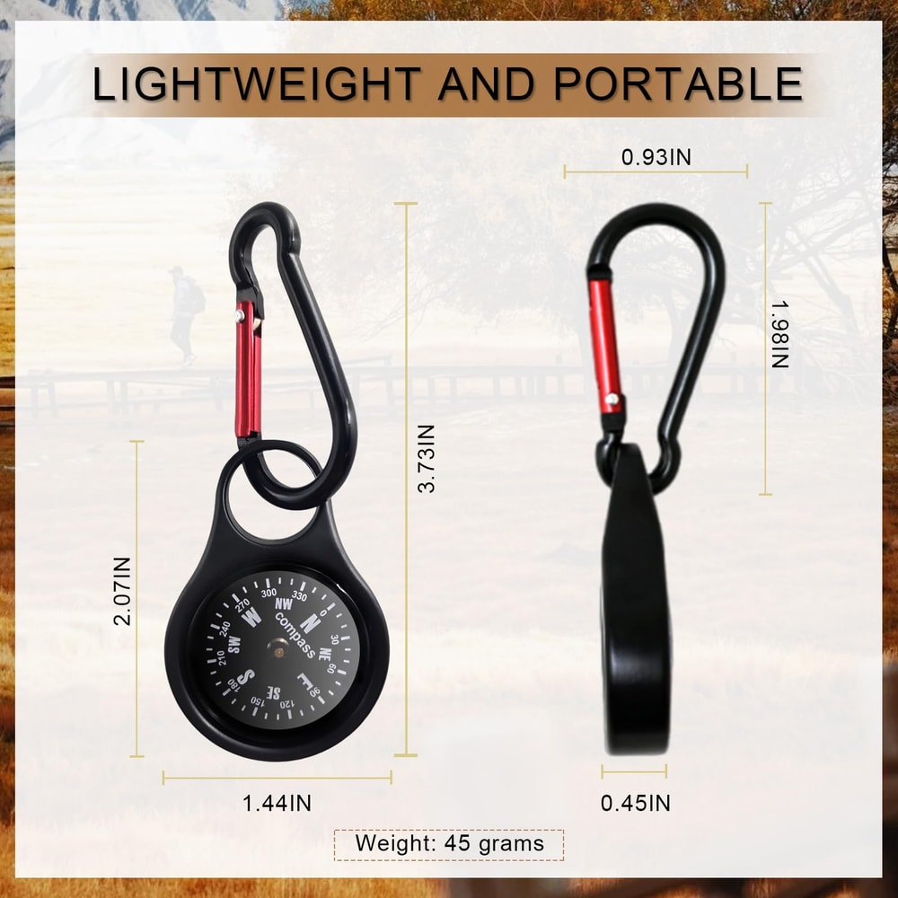 Portable Waterproof Pocket Compass for Hiking Camping Survival Navigation