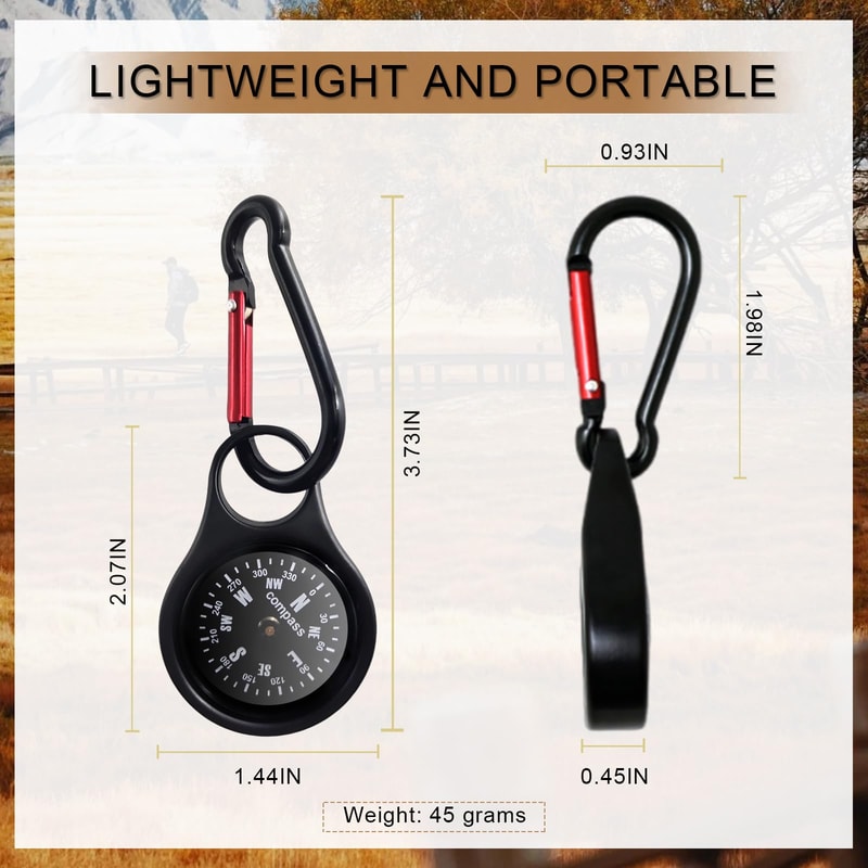 Portable Waterproof Pocket Compass for Hiking Camping Survival Navigation