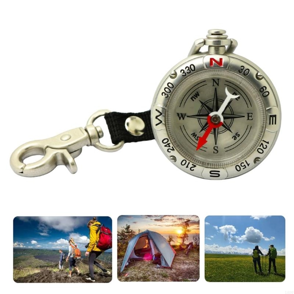 Portable Survival Compass with Lanyard Keychain Hiking Navigation Tool