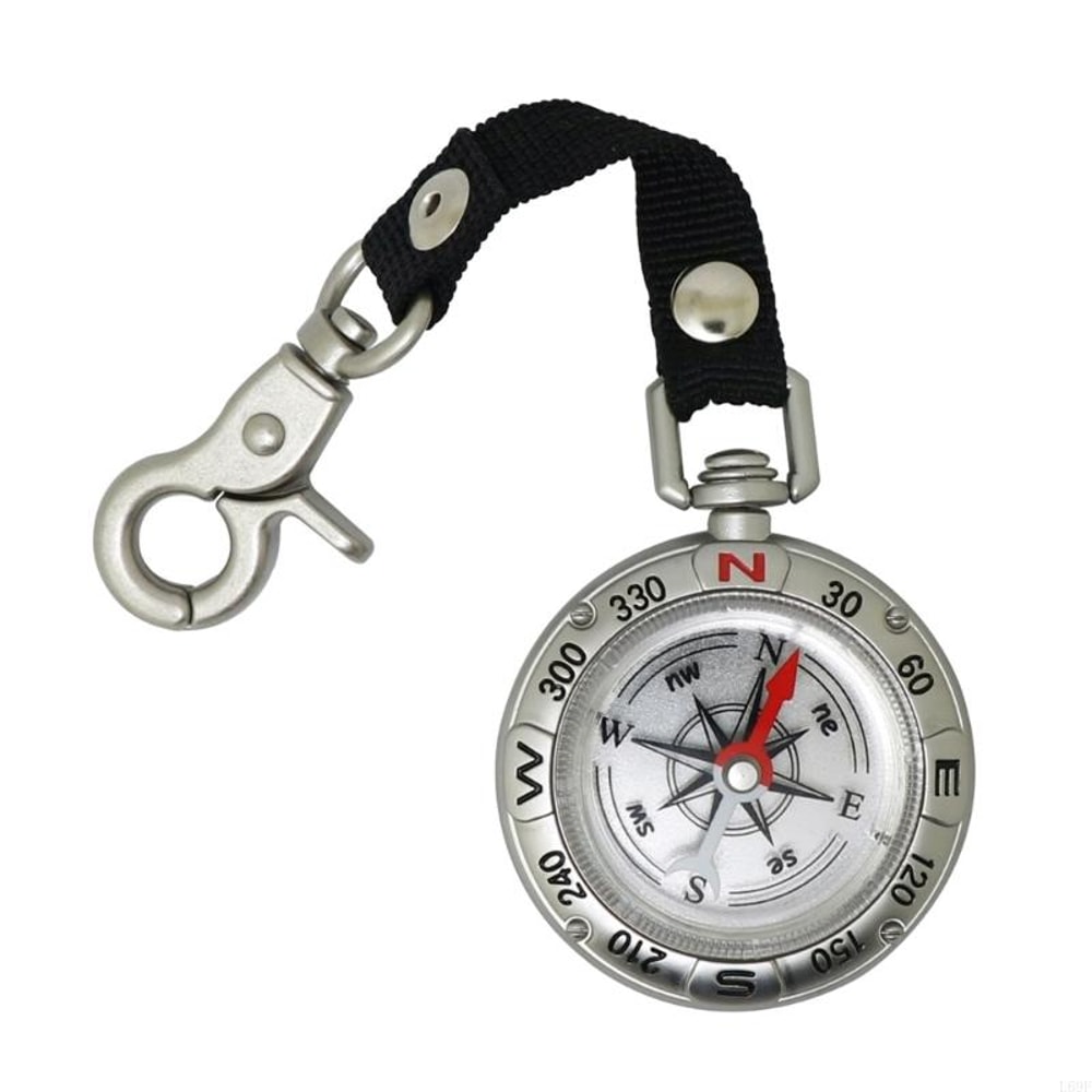 Portable Survival Compass with Lanyard Keychain Hiking Navigation Tool