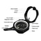 Precision Geological Compass for Hiking and Surveying Lightweight Outdoor Survival Compass