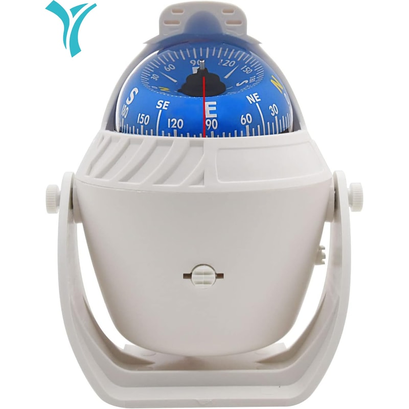 Adjustable Magnetic Vehicle Compass Ball for Cars Boats and Marine Navigation