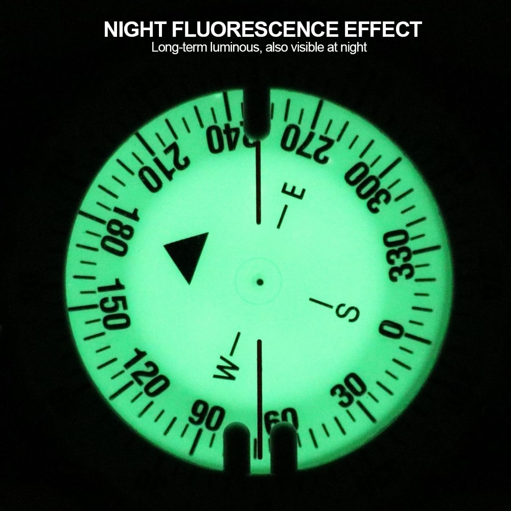 Professional Diving Compass Waterproof Luminous Scuba Navigation Wrist Compass