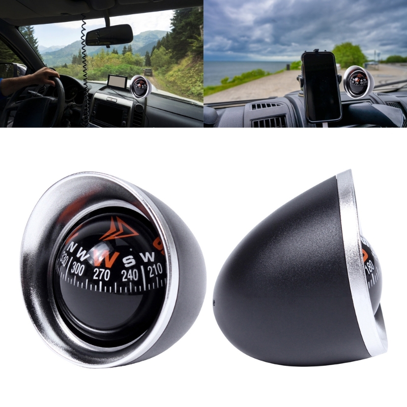 Mini Car Dashboard Compass Ball Navigation Tool for Accurate Direction & Travel Safety