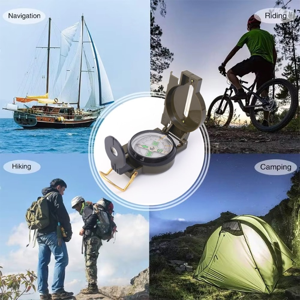 High Precision Military Compass for Hiking Camping Navigation