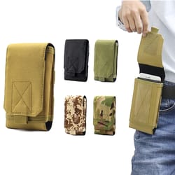 tactical molle phone pouch belt holder durable outdoor waist carry bag