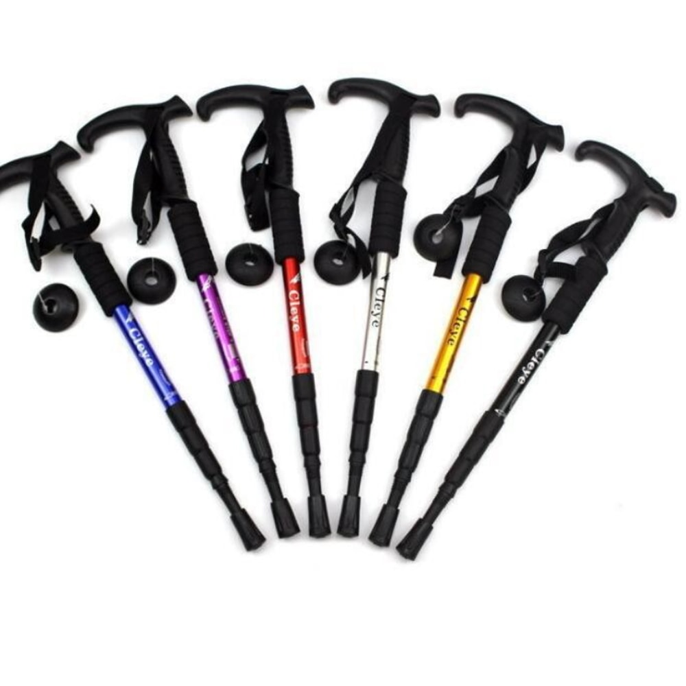 Ultralight Foldable Trekking Poles With Shock Absorption For Hiking And Backpacking 5