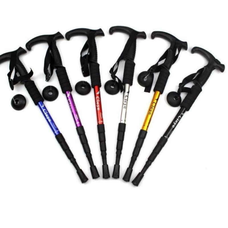 Ultralight Foldable Trekking Poles With Shock Absorption For Hiking And Backpacking 5