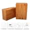 Natural Bamboo Yoga Block Non Slip Fitness Support Brick for Balance Stretching and Strength Training