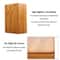 Natural Bamboo Yoga Block Non Slip Fitness Support Brick for Balance Stretching and Strength Training