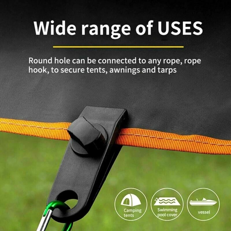 Heavy Duty Tarp Clips Lock Grip Clamps For Secure Tent And Canopy Fastening 2