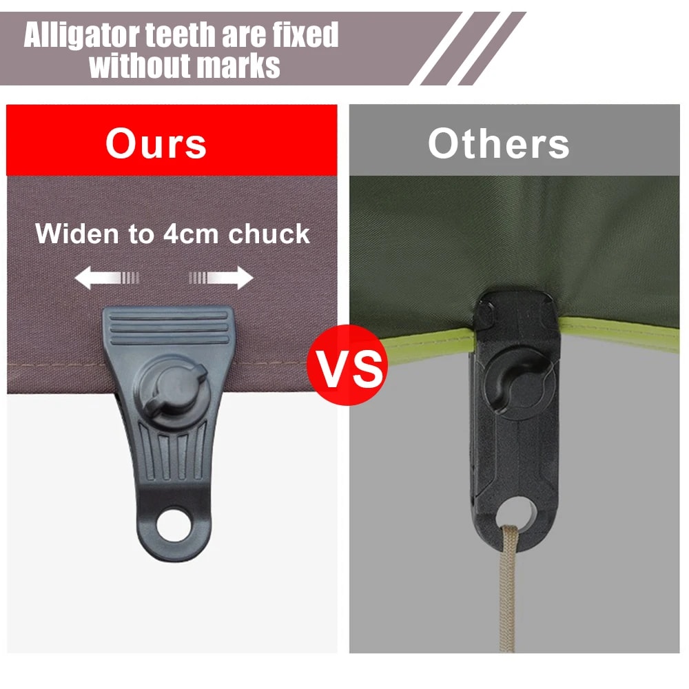 Heavy Duty Tarp Clips Lock Grip Clamps For Secure Tent And Canopy Fastening 4