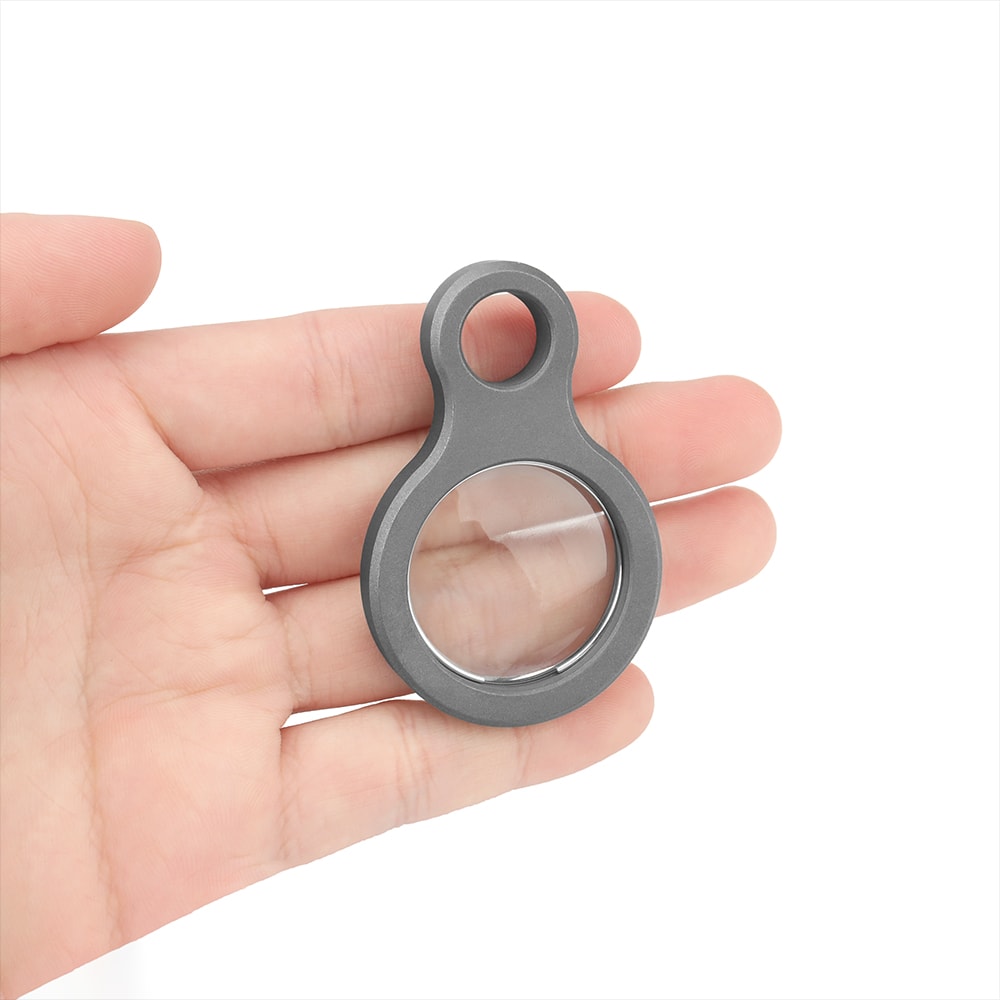 Titanium Alloy Pocket Magnifier for Survival and EDC Outdoor Tool