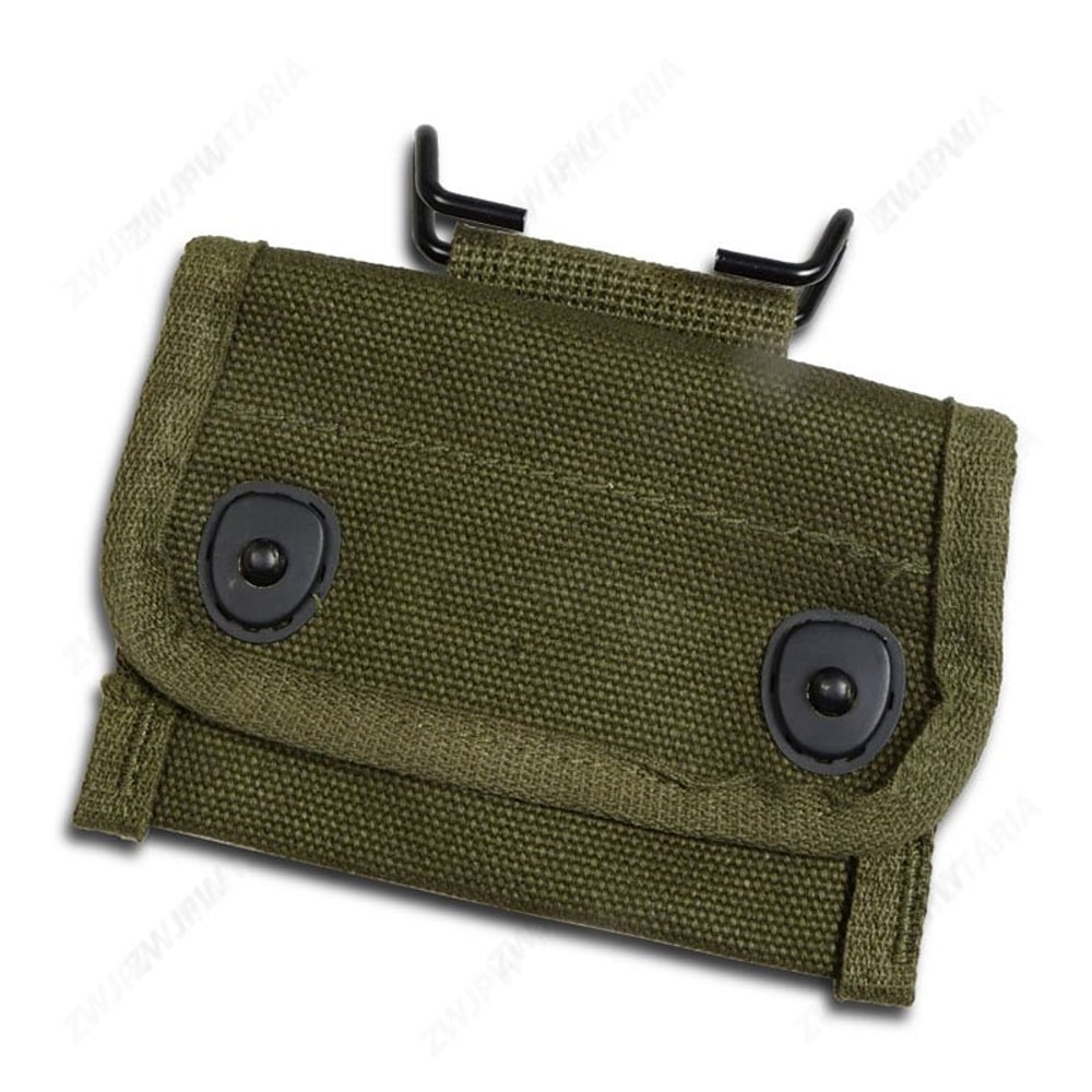 Vintage Military Compass Pouch Durable Canvas Tool Bag for Outdoor EDC Gear