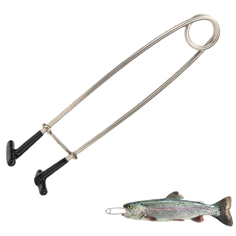 Stainless Steel Fish Mouth Opener Tool for Easy Hook Removal and Safe Catch Handling