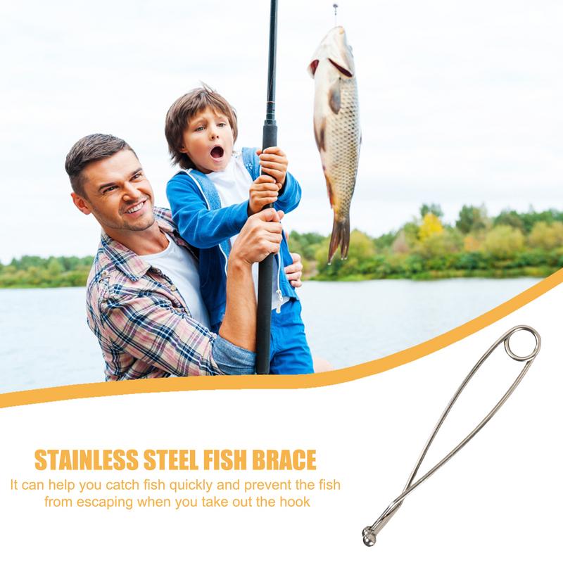 Stainless Steel Fish Mouth Opener Tool for Easy Hook Removal and Safe Catch Handling